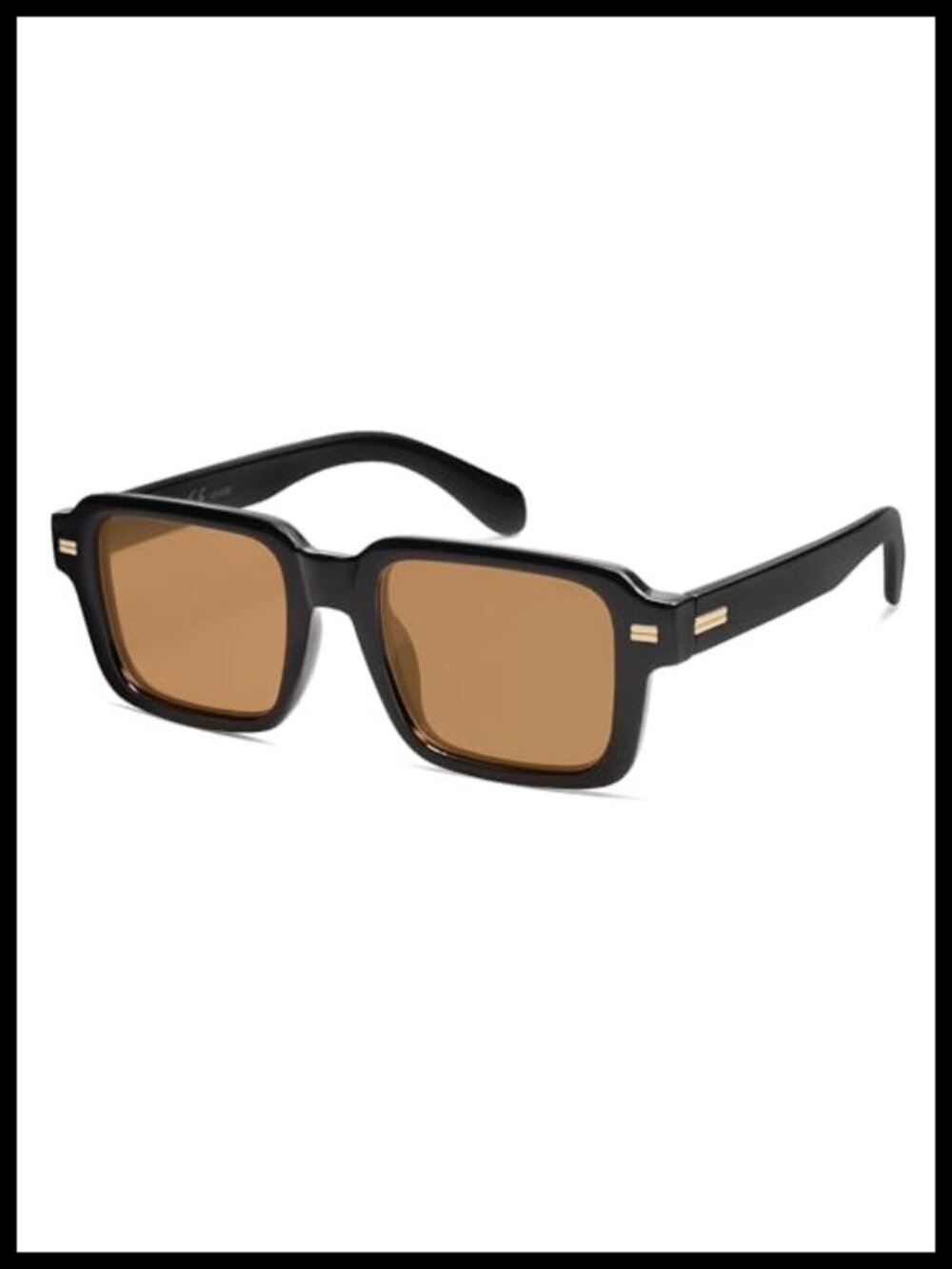 Retro Chunky Square Polarized Sunglasses UV400 Protection Oversized Shades for